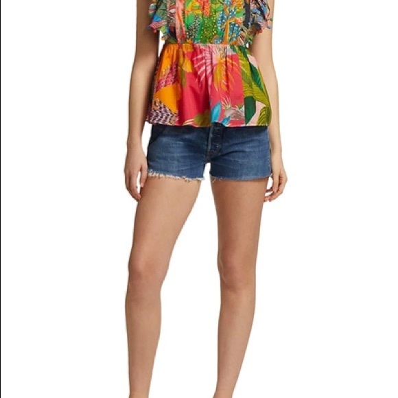 🥭 FARM Rio Mix Prints Sleeveless Tie Back Top - Picture 7 of 8